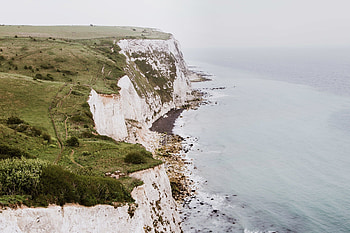 White Cliffs of Dover, graphy print, Travel graphy, Coastal view HD wallpaper
