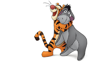 Tigger, Winnie the Pooh, Cute backgrounds, Animated series HD wallpaper
