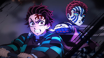 Tanjiro Kamado vs Akaza — Demon Slayer : Clash of Resolve, Anime, Demon Slayer: Kimetsu No Yaiba, Akaza (Demon Slayer: Kimetsu No Yaiba), Tanjiro Kamado, Demon Slayer: Kimetsu No Yaiba - The Movie: Infinity Castle HD wallpaper