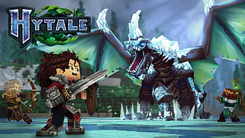 Hytale — Hero vs Frost Drake, Video Game, Hytale HD wallpaper