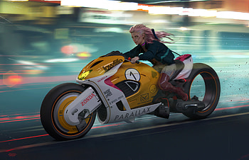 Cyberpunk Zonda Parallax Bike , cyberpunk-2077, 2021-games, games, artist, artwork, digital-art, artstation, scifi, cyberpunk HD wallpaper