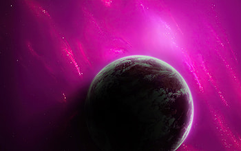 Purple Planet , planet, digital-universe, purple, artist, artwork, digital-art HD wallpaper