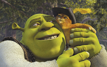 Shrek and Puss in Boots, Shrek HD wallpaper