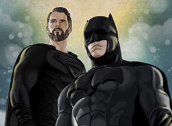 Justice League Batman Superman Artwork, justice-league, batman, superman, artwork, digital-art, artstation, artist HD wallpaper