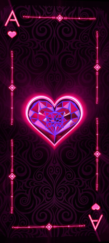 Trump Card A, magenta, pick, casino, luxury, latter, alphabet A, heart HD phone wallpaper