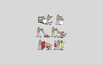 Zombies, Miscellanea, Miscellaneous, Minimalism, Situation, Situations HD wallpaper