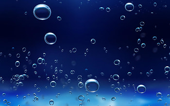 Blue Bubbles HD wallpaper