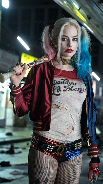 Margot Robbie, Harley Quinn, Movies, Villain HD phone wallpaper