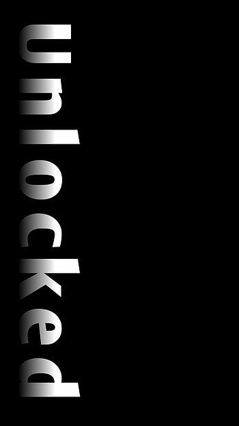 Unlocked, number, themes, 1, monochrome HD phone wallpaper