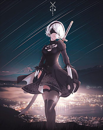 YoRHa 2°b, , anime, Animexreallity HD phone wallpaper