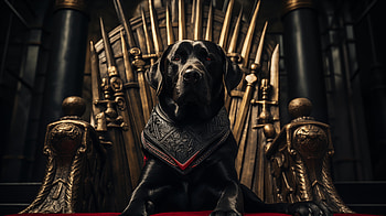 Majestic Labrador Throne, dog, Animal, Labrador Retriever HD wallpaper