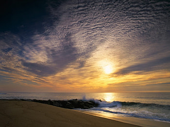 california sunset view, landscape, sky, sunset HD wallpaper