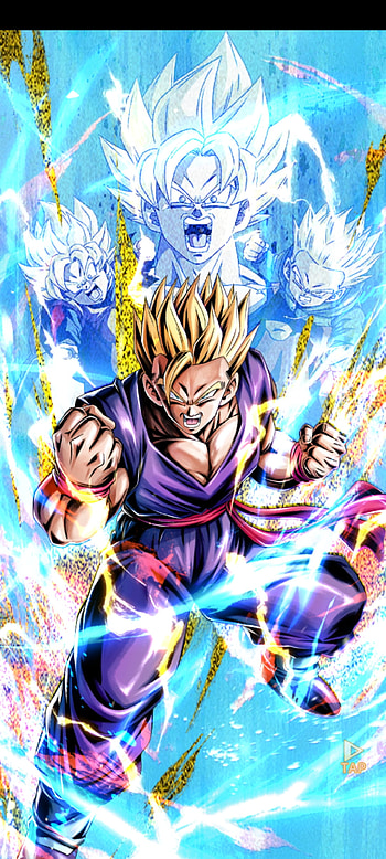Gohan Super Saiyan, animado, arte HD phone wallpaper