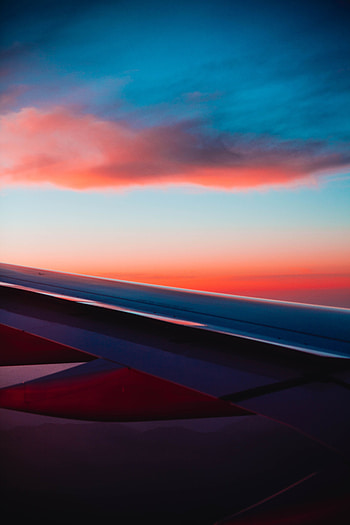 Sky, Clouds, Miscellanea, Miscellaneous, Flight, Height, Plane, Airplane, Airplane Wing, Wing Of The Plane HD phone wallpaper