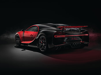 2018 Red Bugatti Chiron Sport Rear View, bugatti-chiron, bugatti, 2018-cars, cars HD wallpaper
