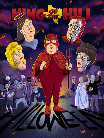 King of the Hill, JJ Harrison illustrator, Halloween episode, Artwork HD phone wallpaper