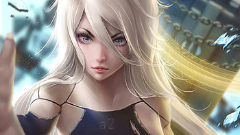 Nier Automata A2 Fantasy Artwork, nier-automata, 2018-games, games, artwork, deviantart, artwork, artist, digital-art, fantasy-girls HD wallpaper