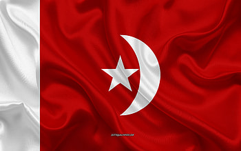 Emirate of Umm Al Quwain flag, , United Arab Emirates, Umm Al Quwain flag, silk texture, Emirate of Umm Al Quwain, UAE, Umm Al Quwain, flag of Emirate of Umm Al Quwain HD wallpaper