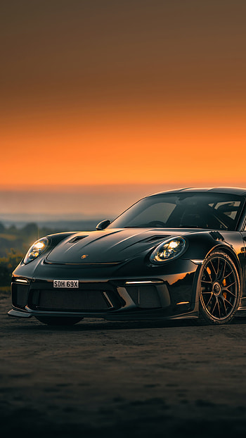 black car, Porsche 911, car, Porsche, vehicle HD phone wallpaper