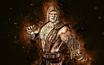 Tremor, , brown neon lights, Mortal Kombat Mobile, fighting games, MK Mobile, creative, Mortal Kombat, Tremor Mortal Kombat HD wallpaper