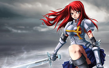 Erza Scarlet, Tekno Yogya, Anime , Fairy Tail HD wallpaper