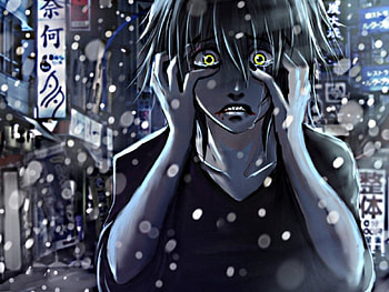 Sadness, cold, flakes, snow, fall HD wallpaper