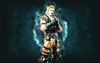 Fortnite Jonesy The First Skin, Fortnite, main characters, blue stone background, Jonesy The First, Fortnite skins, Jonesy The First Skin, Jonesy The First Fortnite, Fortnite characters HD wallpaper
