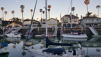 Nice Backyard Ventura, California, Reflections, Boats, Keys, Homes, Ventura, Moon, Trees, California HD wallpaper