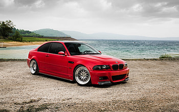BMW M3, E46, red coupe, exterior, E46 tuning, red BMW M3 E46, German cars, BMW HD wallpaper
