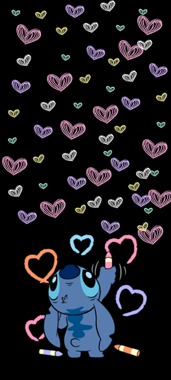 Stitch Love, magenta, product HD phone wallpaper