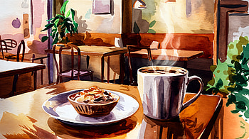 Cozy Coffee Moments: A Ultra Experience, coffee, pastry, cafe, Warm HD wallpaper
