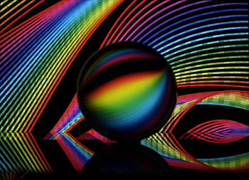 Miscellanea, Miscellaneous, Multicolored, Motley, Lines, Neon, Ball, Crystal Ball HD wallpaper