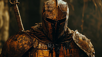 Ebon Warden — Cursed Armor Knight ( Ultra ), fantasy, knight, cursed armor, helmet, armor HD wallpaper