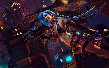 Jinx, League of Legends, cosplay , Epic character HD wallpaper
