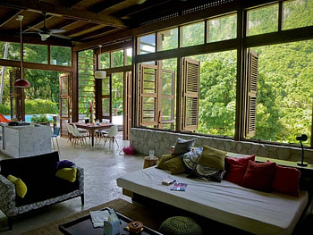 beautiful living space, place, green, beautiful, living, houses, forest HD wallpaper