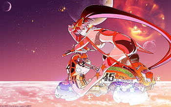 Gurren Lagann and Backgrounds HD wallpaper