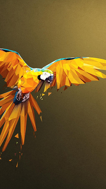 Geometric Animal, Unique art form, abstract polygons, Majestic creatures HD phone wallpaper