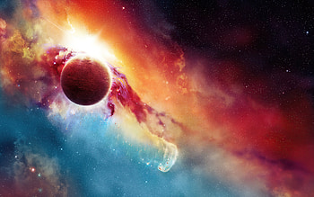 Planet Colorful Universe Stars , scifi, planet, space, digital-universe, artist, artwork, digital-art HD wallpaper