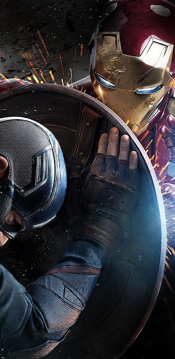Captain America: Civil War . Iron man vs captain HD phone wallpaper