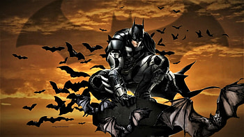Batman On Patrol, backgrounds, bruce wayne, nexus, gotham city, fan art, dc comics, tv series, cartoons, anime, 1920x1080 only, batman, caped crusader HD wallpaper