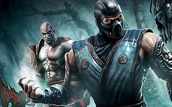 Kratos, Sub-Zero (Mortal Kombat) HD wallpaper