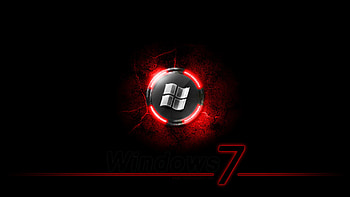 Black Windows 7 HD wallpaper