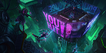 Hologram City Cyberpunk , cyberpunk, neon, city, artist, artwork, digital-art, deviantart HD wallpaper