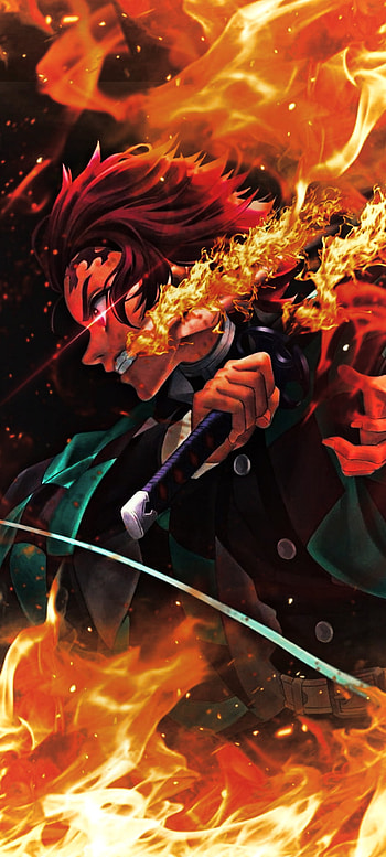 Tanjiro, anime HD phone wallpaper