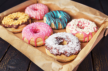 Doughnut, sweets, food HD wallpaper