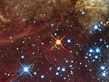 Tarantula nebula, clouds, colorful, red, sparkle HD wallpaper