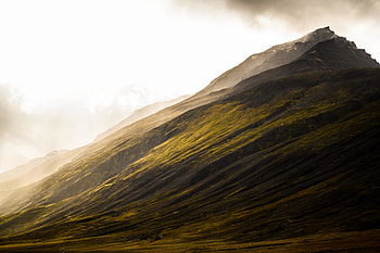 Steep hill, cliff, landscape HD wallpaper