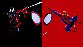 Miles Morales and Peter Parker, spider man, Miles Morales, Peter Parker HD wallpaper