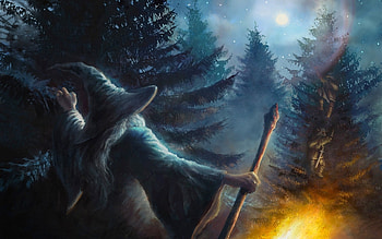 Mirkwood, Gandalf , Wise wizard, Middle Earth's guide HD wallpaper
