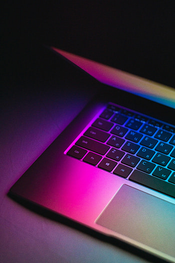 Gradient, Dark, Keys, Notebook, Laptop HD phone wallpaper